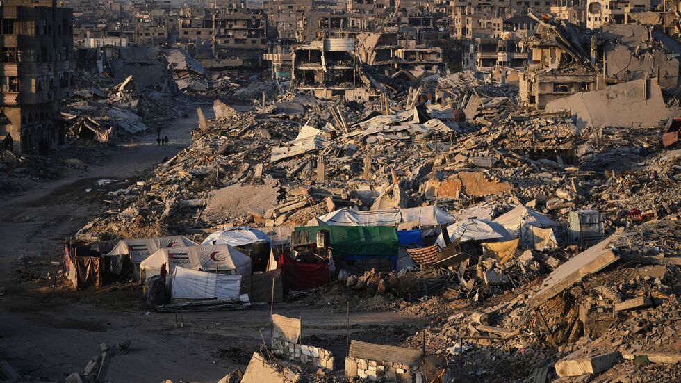 Ein großer Teil des Gazastreifens ist zerstört. Ein großer Teil des Gazastreifens ist zerstört.