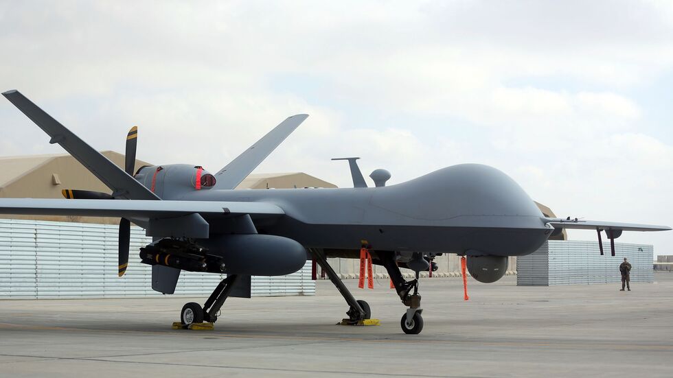 Während des Gaza-Kriegs kamen US-Drohnen vom Typ MQ-9 Reaper zum Einsatz. (Archivbild) Während des Gaza-Kriegs kamen US-Drohnen vom Typ MQ-9 Reaper zum Einsatz. (Archivbild)