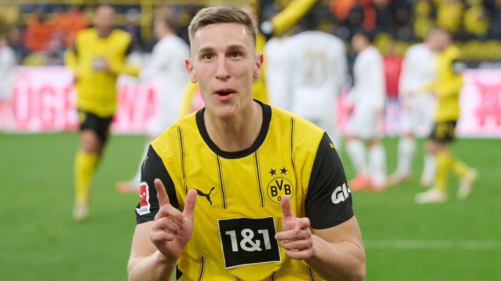 Nico Schlotterbeck in seinem bislang letzten Spiel für den BVB Ende März.   Nico Schlotterbeck in seinem bislang letzten Spiel für den BVB Ende März.