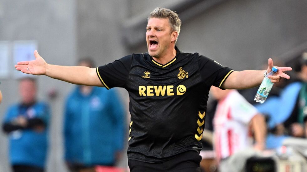 Hadert mit dem Video-Assistenten: Kölns Trainer Lukas Kwasniok. Hadert mit dem Video-Assistenten: Kölns Trainer Lukas Kwasniok.