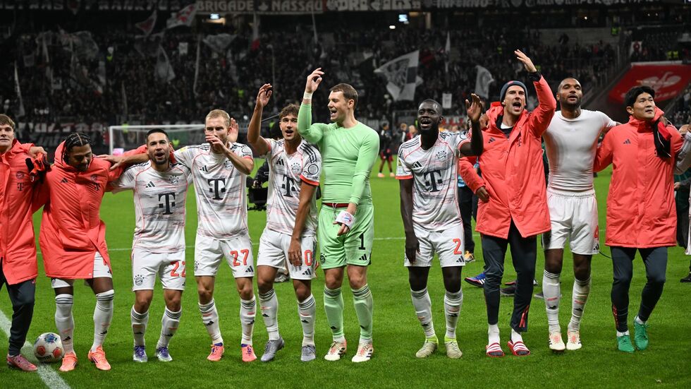 Die Bayern feierten bei Eintracht Frankfurt den nächsten dominanten Erfolg. Die Bayern feierten bei Eintracht Frankfurt den nächsten dominanten Erfolg.