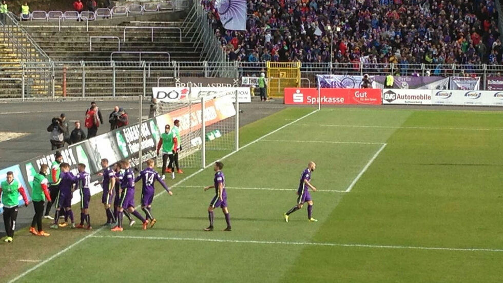Erzge­birge Aue schlägt die Zweite von Mainz mit 1:0. (Foto: Redak­tion)