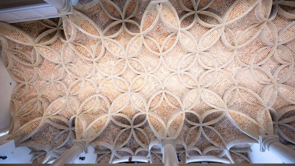 Die Dresdner Schlosskapelle wird von einem sogenannten Schlingrippengewölbe überdacht - eine Technologie aus der Gotik. 