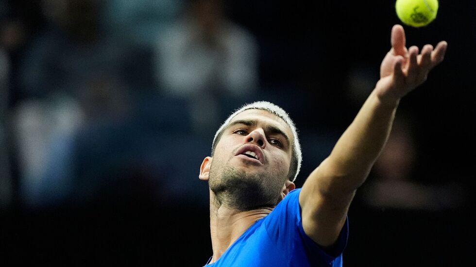 Carlos Alcaraz gewinnt sein Erstrundenmatch in Tokio trotz zwischenzeitlicher Probleme mit dem Fuß. (Archivbild) Carlos Alcaraz gewinnt sein Erstrundenmatch in Tokio trotz zwischenzeitlicher Probleme mit dem Fuß. (Archivbild)