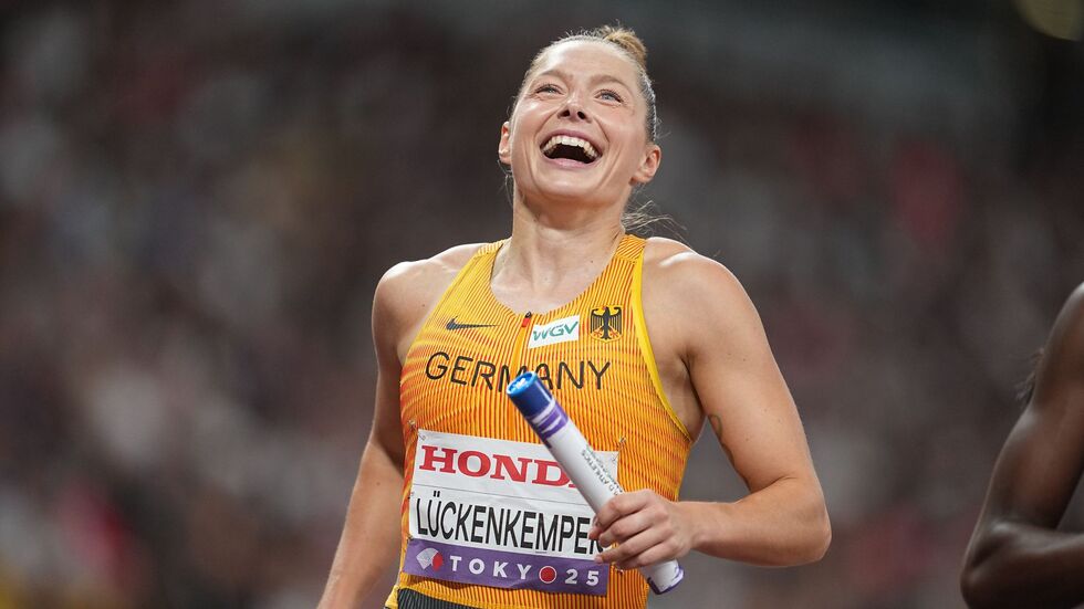Darf sich auf den Endlauf mit der deutschen Staffel freuen: Gina Lückenkemper. Darf sich auf den Endlauf mit der deutschen Staffel freuen: Gina Lückenkemper.