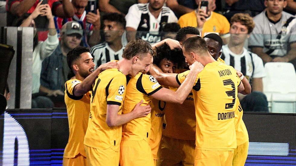 Zum Auftakt in die Champions League gab es für die BVB-Profis mehrfach Grund zum Jubeln. Zum Auftakt in die Champions League gab es für die BVB-Profis mehrfach Grund zum Jubeln.