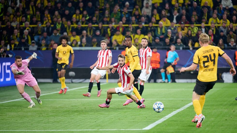 Daniel Svensson brachte den BVB in Führung. Daniel Svensson brachte den BVB in Führung.