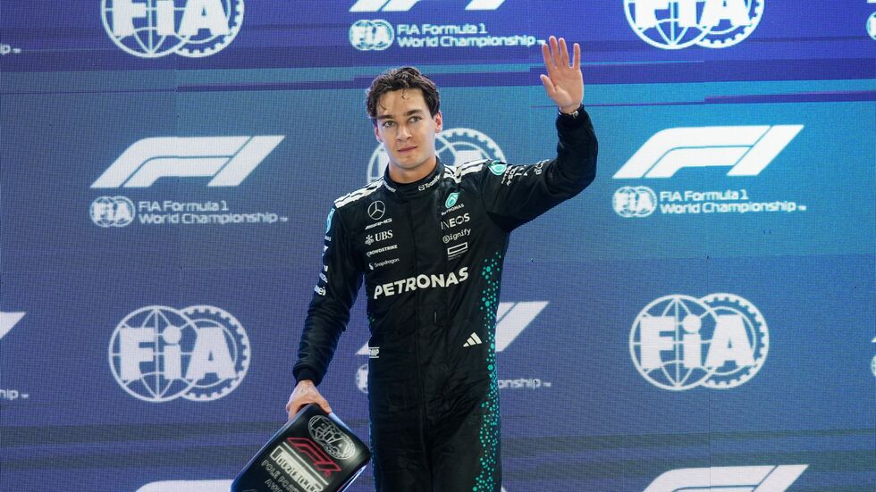 George Russell holte sich mit einem Streckenrekord die Pole Position. George Russell holte sich mit einem Streckenrekord die Pole Position.