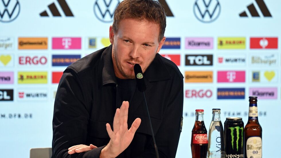 Julian Nagelsmann berichtet über seine Torwart-Pläne.  Julian Nagelsmann berichtet über seine Torwart-Pläne.