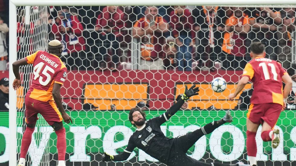 Victor Osimhen sorgte für die Führung von Galatasaray gegen Liverpool. Victor Osimhen sorgte für die Führung von Galatasaray gegen Liverpool.