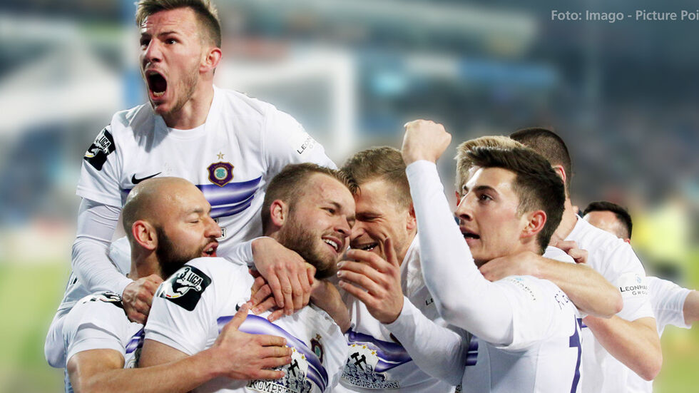 Erzge­birge Aue ist zurück in der 2. Bundes­liga. (Foto: Imago/ Picture-Point)