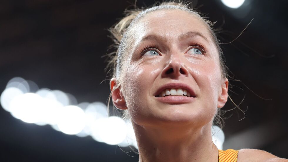Musste zittern: Gina Lückenkemper. Musste zittern: Gina Lückenkemper.
