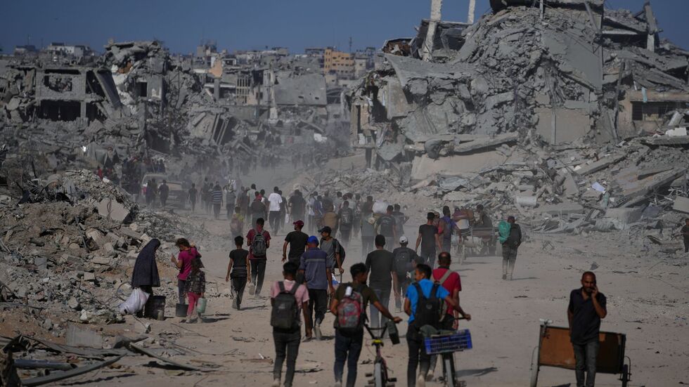 Die bisherige Lebenswelt vieler Menschen in Gaza wurde komplett zerstört. Die bisherige Lebenswelt vieler Menschen in Gaza wurde komplett zerstört.