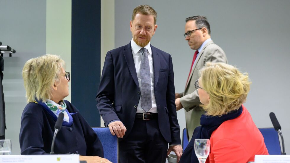 Sachsens Landesregierung trifft sich zur auswärtigen Kabinettssitzung in Lichtenstein.