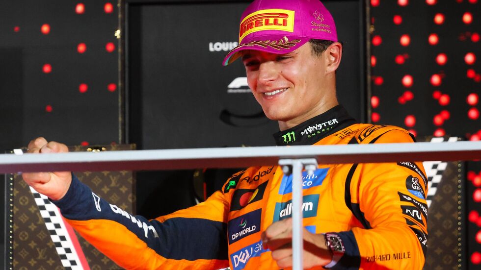 Ist sich keiner Schuld für den Startvorfall bewusst: McLaren-Pilot Lando Norris. Ist sich keiner Schuld für den Startvorfall bewusst: McLaren-Pilot Lando Norris.