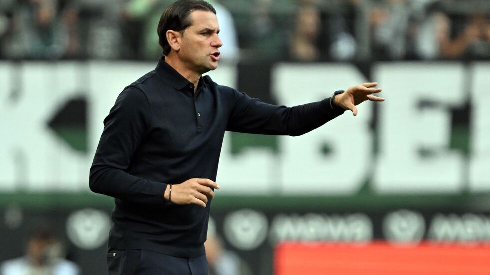 Gerardo Seoane muss nach saisonübergreifend zehn sieglosen Spielen am Stück als Trainer von Borussia Mönchengladbach gehen.  Gerardo Seoane muss nach saisonübergreifend zehn sieglosen Spielen am Stück als Trainer von Borussia Mönchengladbach gehen.