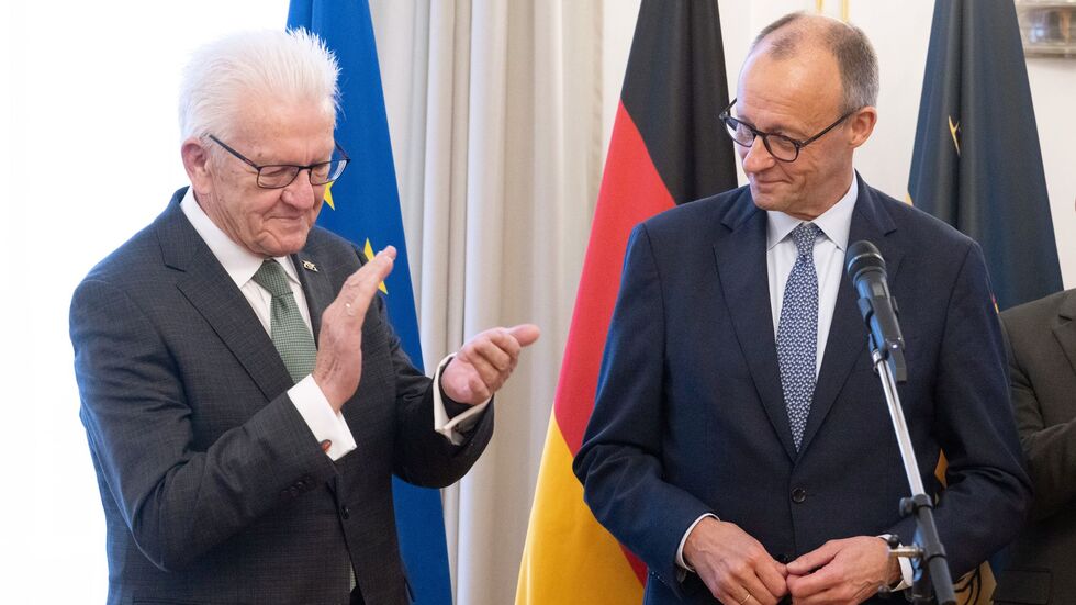 Kanzler Merz absolviert einen Antrittsbesuch in Baden-Württemberg.  Kanzler Merz absolviert einen Antrittsbesuch in Baden-Württemberg.