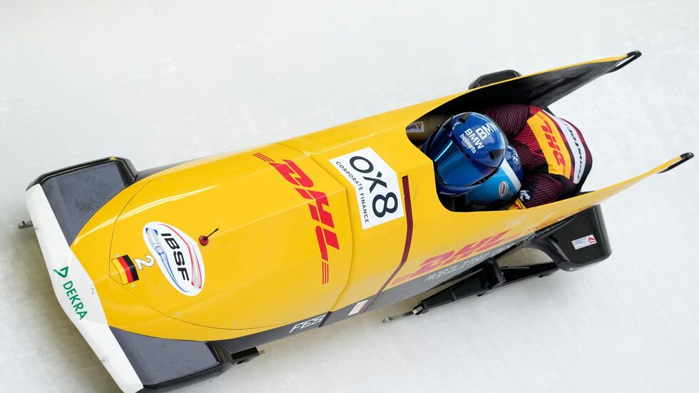 Kim Kalicki und Leonie Fiebig fahren beim Zweierbob-Weltcup in Innsbruck/Igls aufs Podium.