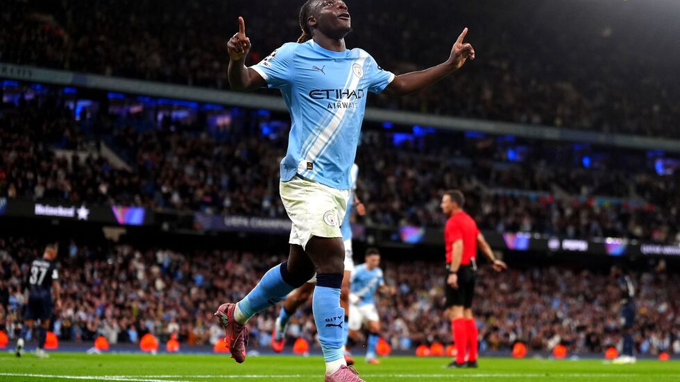 Jeremy Doku traf nach einem schönen Dribbling für Manchester City Jeremy Doku traf nach einem schönen Dribbling für Manchester City