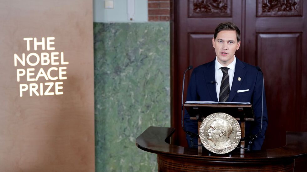 Jørgen Watne Frydnes bei der Preisbekanntgabe. Jørgen Watne Frydnes bei der Preisbekanntgabe.