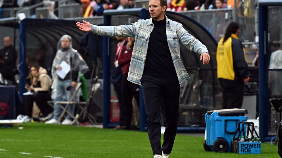 Julian Nagelsmann im Herbst 2023 bei seiner Bundestrainer-Premiere in Hartford gegen die USA. (Archivbild) Julian Nagelsmann im Herbst 2023 bei seiner Bundestrainer-Premiere in Hartford gegen die USA. (Archivbild)