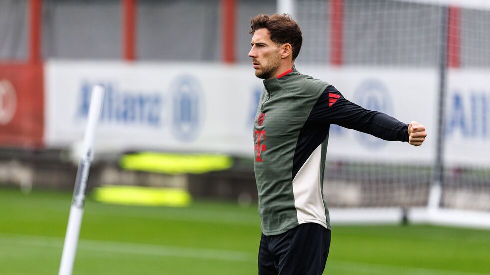 Freut sich nach dem Training im kühlen München auf Sonne in Zypern: Leon Goretzka. Freut sich nach dem Training im kühlen München auf Sonne in Zypern: Leon Goretzka.