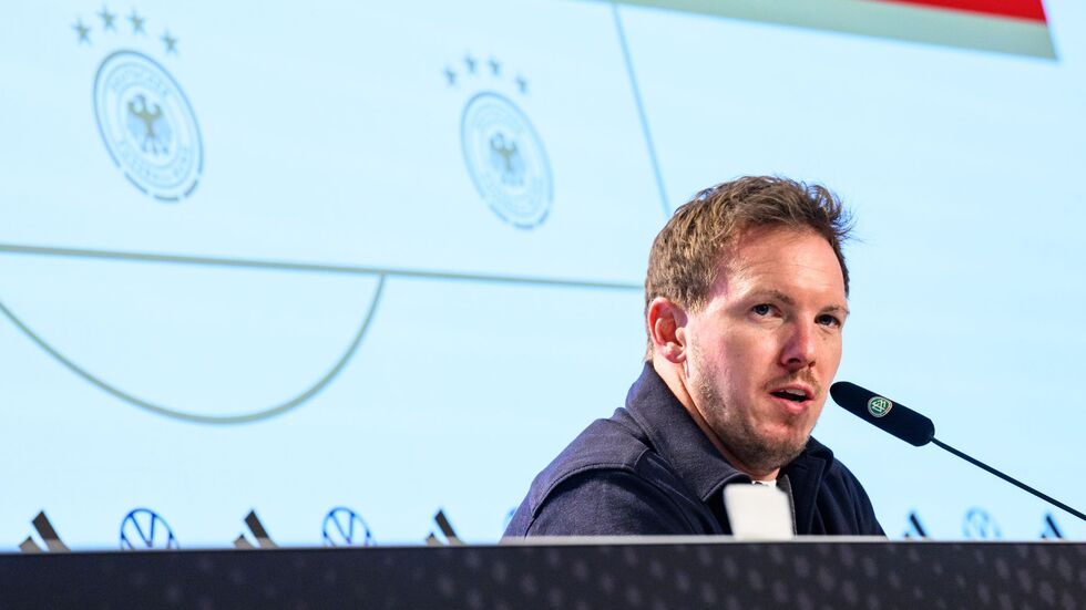 Julian Nagelsmann schaut nicht auf die Tabelle in der Qualifikationsgruppe.  Julian Nagelsmann schaut nicht auf die Tabelle in der Qualifikationsgruppe.