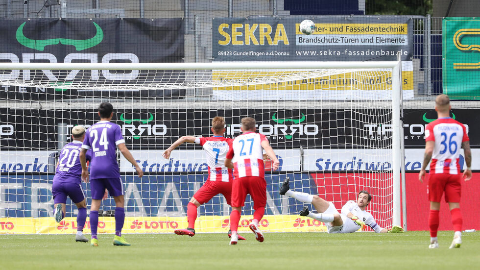 Die Veilchen kassieren in Heidenheim eine 0:3-Pleite.