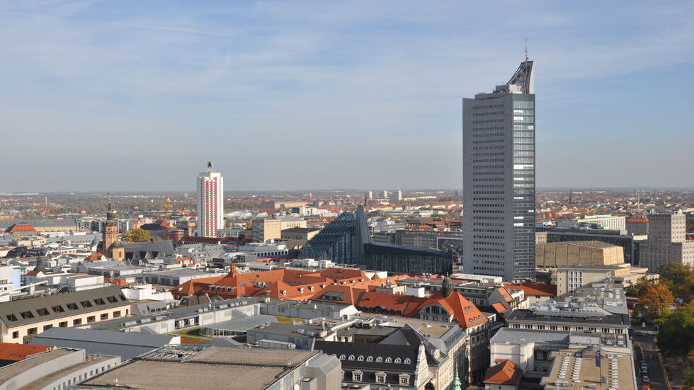Panorama der Stadt Leipzig
