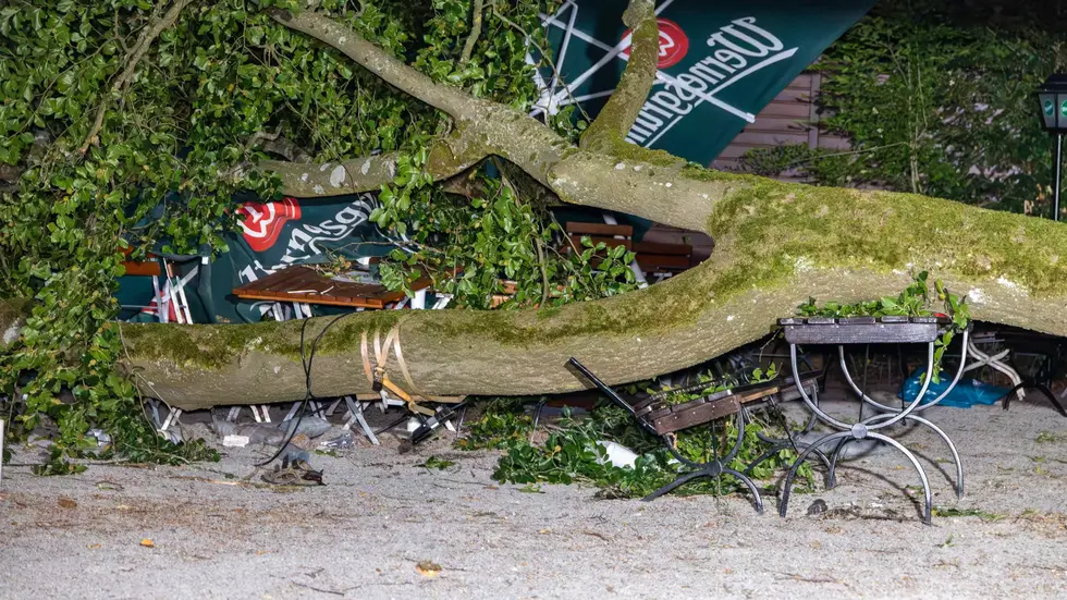 Der Biergarten war zum Zeitpunkt des Unglücks gut besucht. 