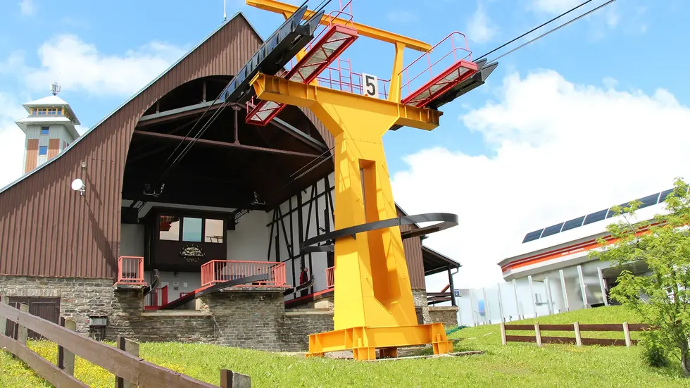 Die Bergstation der Fichtelberg-Schwebebahn.