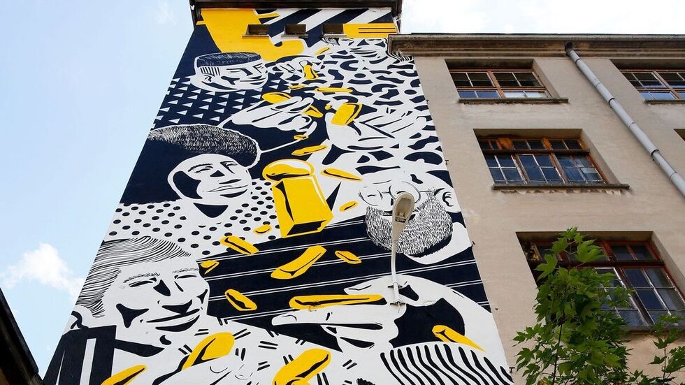 Während der Kreativphase in der alten Buntpapierfabrik. Während der Kreativphase in der alten Buntpapierfabrik.