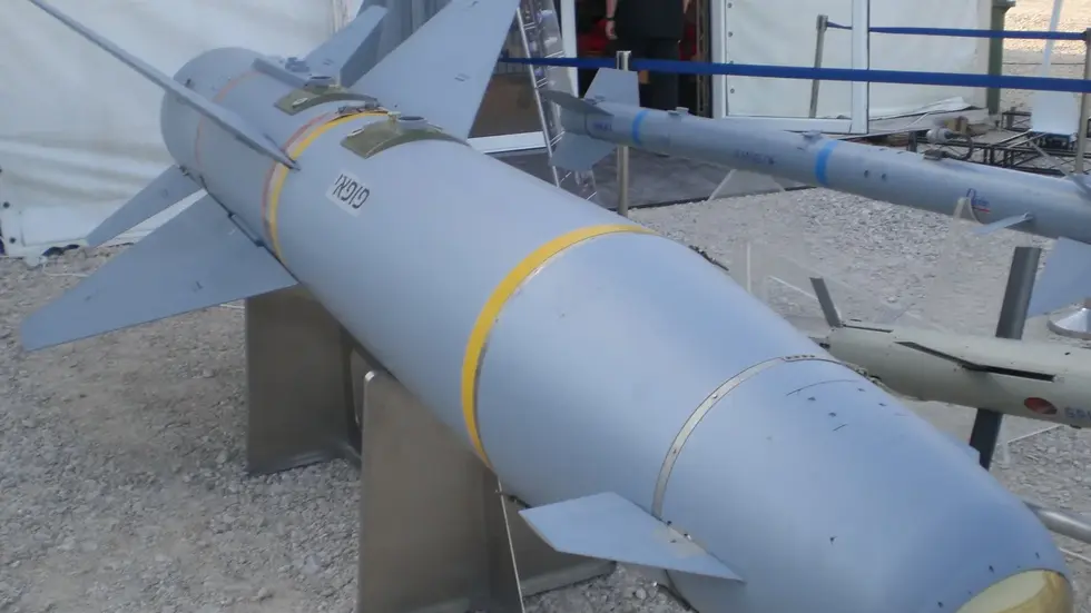 Symbolbild: Es zeigt einen Marschflugkörper (AGM-142) der israelischen Armee.