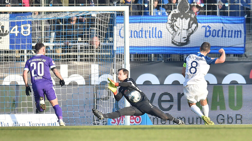 Losilla trifft zum 1:0 für Bochum und leitet die Auswärtspleite der Veilchen ein.