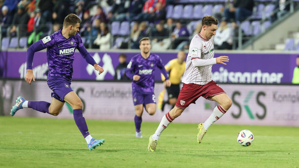 Die Veilchen stecken weiter im Tabellenkeller der Dritten Liga fest. Die Veilchen stecken weiter im Tabellenkeller der Dritten Liga fest.