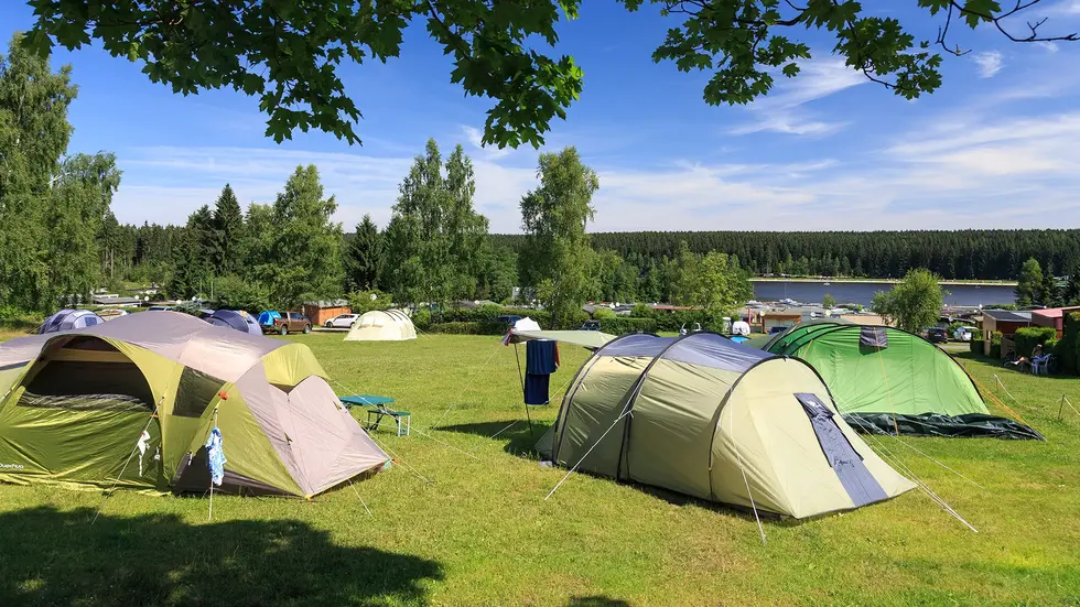 Auch der Campingpark Greifenstein lock Touristen ins Erzgebirge.