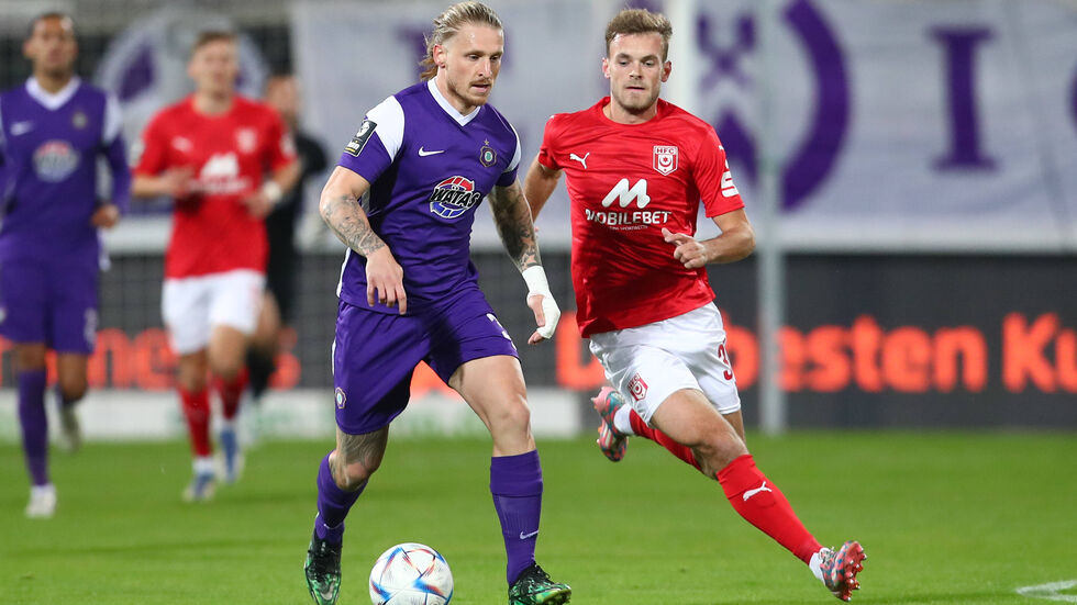 Gegen Halle erkämpften sich die Veilchen ein 1:1-Unentschieden.