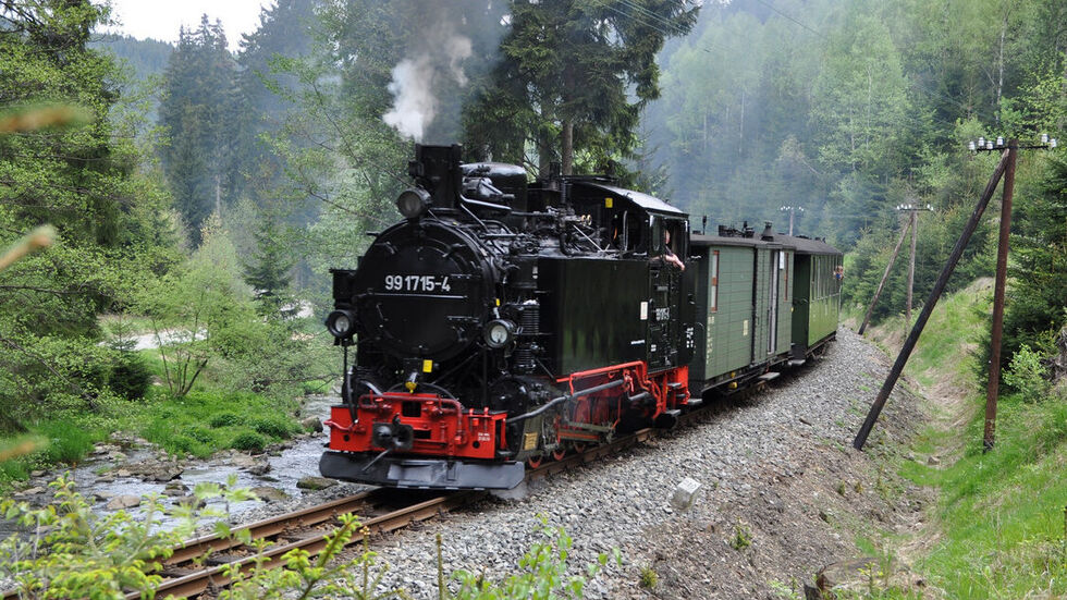 Ein Schmalspur-Dampflok