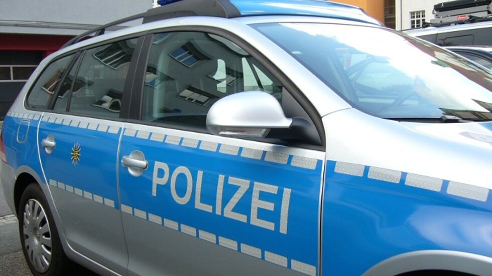 Ein Polizeiwagen.