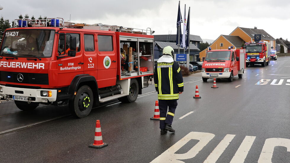 An der Einsatzstelle. An der Einsatzstelle.
