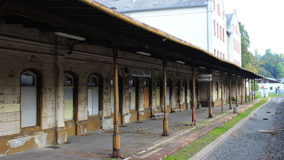 Der Untere Bahnhof von Annaberg