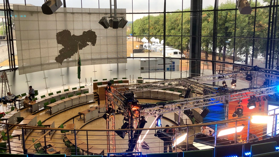 Der Landtag in Dresden. Der Landtag in Dresden.