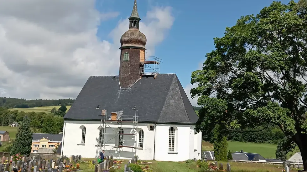 Die Kirche in Cämmerswalde. Die Kirche in Cämmerswalde.