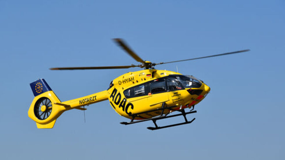 Die ADAC Luftrettung kam zum Einsatz. 