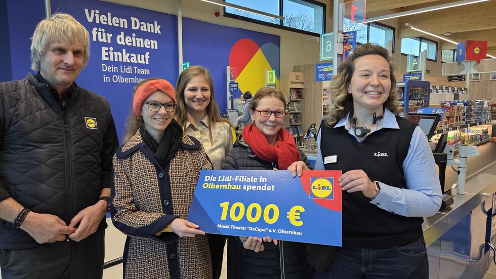 Der Musiktheater-Verein Da Capo freute sich über 1.000 Euro. Der Musiktheater-Verein Da Capo freute sich über 1.000 Euro.