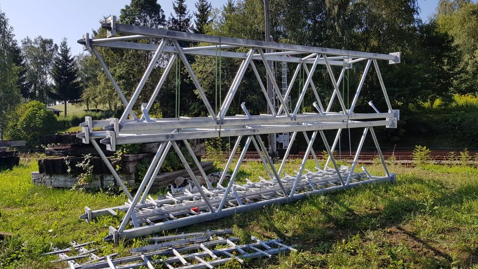 Es ist der erste 5G-Antennenmast in Sachsen. © Janis Müller