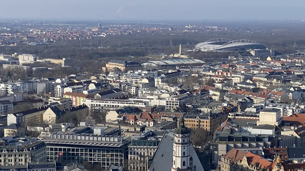 Blick über Leipzig (Symbolbild).