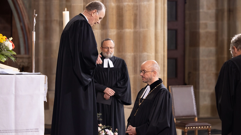 Tobias Bilz wird in sein Amt eingeführt