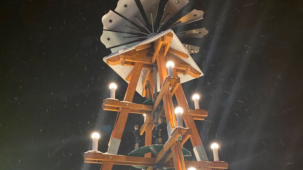 Die Pyramide in Marienberg.