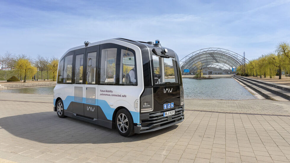 So ein Shuttlebus war zur Festwoche in Gelenau unterwegs.